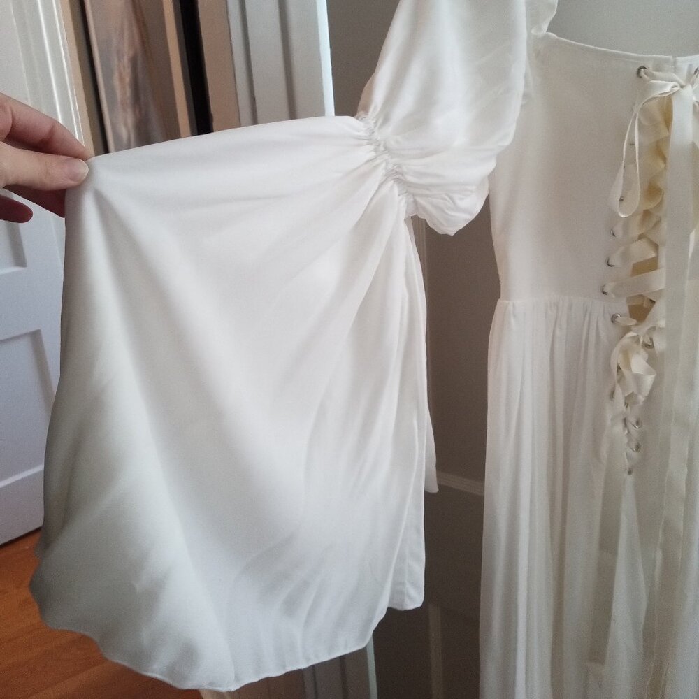 never worn whimsical white corset fairy dress for wedding or special occasion